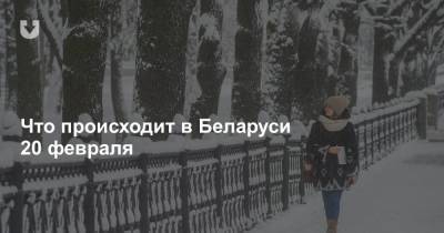 Что происходит в Беларуси 20 февраля