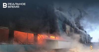 Нижнекамские пожарные потушили огонь на территории БСИ