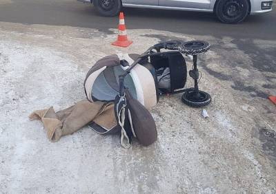 В центре Рязани Hyundai сбил коляску с ребенком