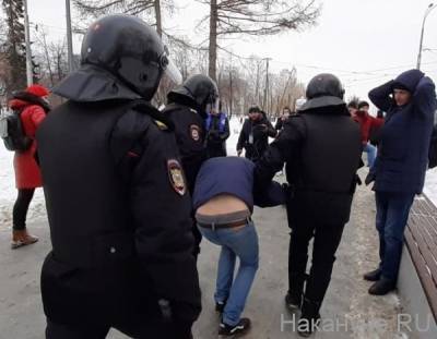 В МВД рассказали о рецидивистах, задержанных на протестных акциях на Урале