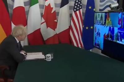 Встреча G7 онлайн: как мировые политики оконфузились. ВИДЕО