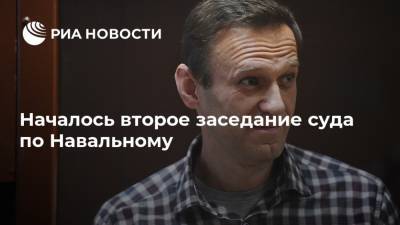 Началось второе заседание суда по Навальному