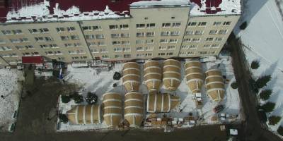 На Прикарпатье под открытым небом развернули COVID-госпиталь на 120 койко-мест — фото