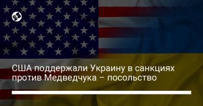 США поддержали Украину в санкциях против Медведчука – посольство