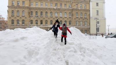За подарками — на лыжах: к 23 февраля слой снега в Петербурге увеличится в 2,5 раза