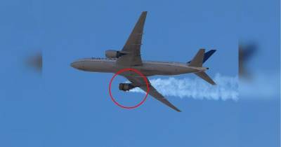У пассажирского Boeing 777 взорвался двигатель на высоте 5 тысяч метров