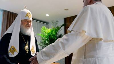 РПЦ оценила результаты встречи Патриарха Кирилла и Папы Франциска