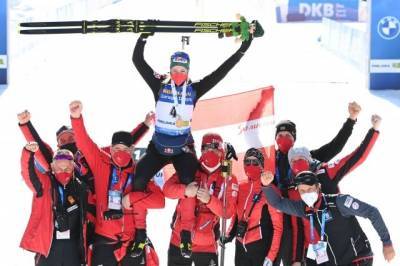 Австрийская биатлонистка Хаузер стала победительницей масс-старта на ЧМ