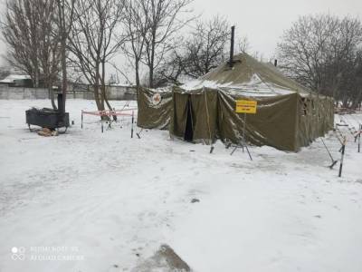 В Одессе загорелась палатка для обогрева бездомных (видео)