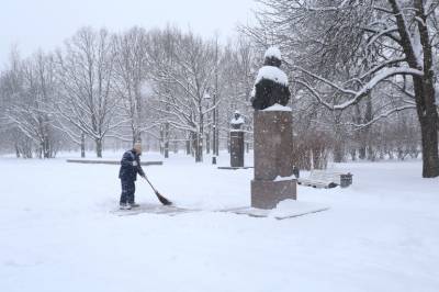 В понедельник в Петербурге снегопад и до -11