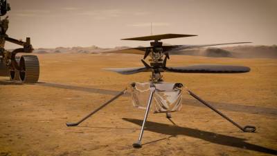 Первый вертолет на Марсе позвонил домой