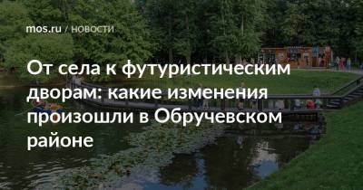 От села к футуристическим дворам: какие изменения произошли в Обручевском районе