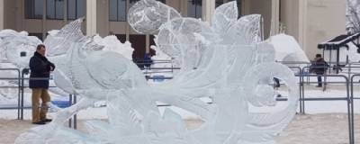 Вандалы в Курске разрушили четыре скульптуры из снега и льда
