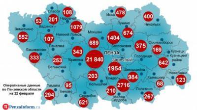 Новых инфицированных выявили в Пензе, Заречном и сразу 17 районах