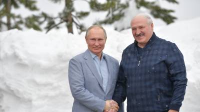 В Красной поляне проходит встреча Путина и Лукашенко