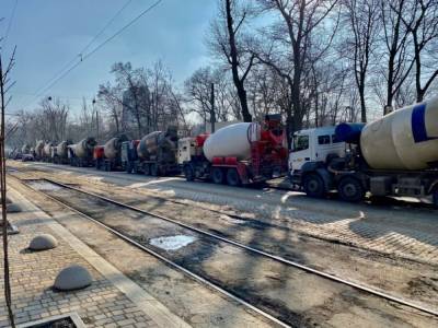 На Французском бульваре в Одессе замечена «бетонная» пробка
