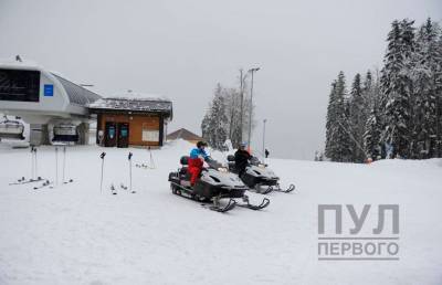 ФОТОФАКТ: Лукашенко и Путин катаются на лыжах и на снегоходах