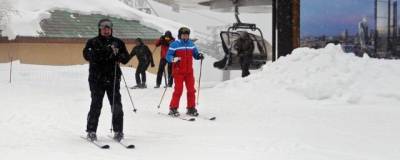 Путин и Лукашенко прокатились в Сочи на лыжах и снегоходах