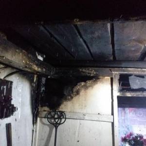 В частном доме в Запорожской области произошел пожар. Фотофакт