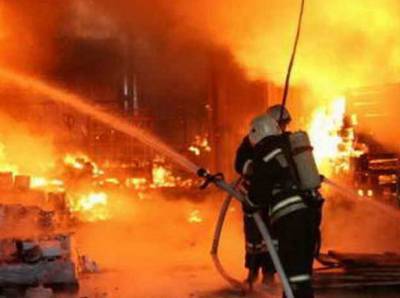 Ночью в Смоленской области горел автосервис