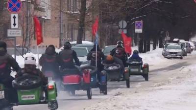 «Ночные волки» устроили мотопробег по рубежу обороны блокадного Ленинграда