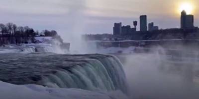 Видео замерзшего Ниагарского водопада впечатлило туристов и пользователей сети - ТЕЛЕГРАФ