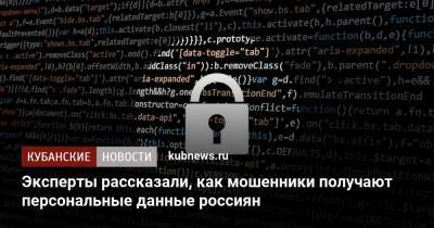 Эксперты рассказали, как мошенники получают персональные данные россиян