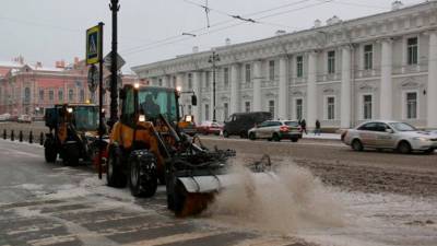 Расчисткой Петербурга от снега занимаются более 7,2 тысячи дворников