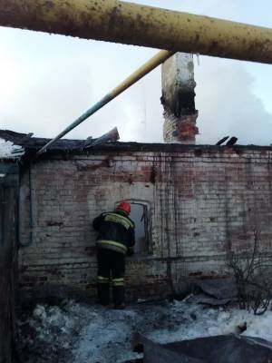 В Усманском районе в жилом доме произошел пожар