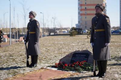 На месте обороны курсантами Ростова от немецко-фашистских захватчиков установили Памятный знак