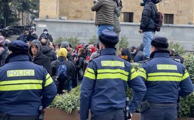 Ситуация в Тбилиси, где проходит акция против задержания Никанора Мелия, обострилась