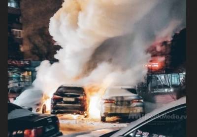 Поджигатель люксовых автомобилей в Липецке попал на видео