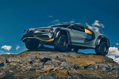 Гиперкар, который не боится бездорожья: дизайнер сделал концепт Bugatti Chiron Terracross 4X4 - 24tv.ua - Dakar