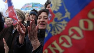 В Севастополе показали, как масштабно проходил митинг народной воли в 2014 году