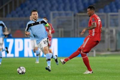 «Бавария» со счётом 4:1 разгромила «Лацио» в первом матче 1/8 финала ЛЧ