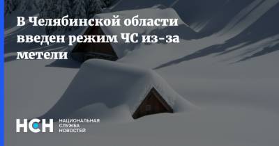 В Челябинской области введен режим ЧС из-за метели