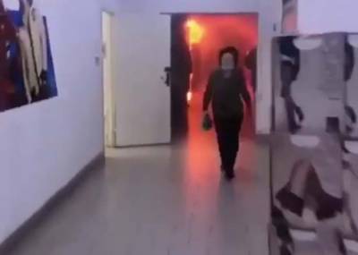 Пожар произошел в торговом центре в Горно-Алтайске