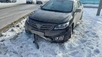 В Воронеже водитель иномарки попал в больницу после обгона