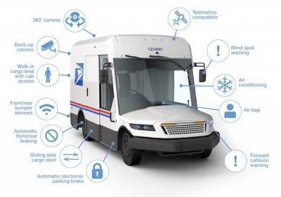 Почтовая служба США получит высокотехнологичные грузовики с электродвигателями