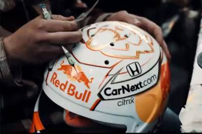 Видео: Первый взгляд на новый шлем Ферстаппена