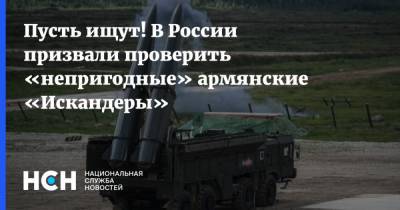 Пусть ищут! В России призвали проверить «непригодные» армянские «Искандеры»