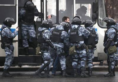 В Москве арестовали 1,2 тыс участников несогласованных акций с 23 января