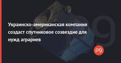 Украинско-американская компания создаст спутниковое созвездие для нужд аграриев - thepage.ua