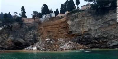 Оползень в провинции Генуя стал причиной разрушения местного кладбища и падения гробов в море – фото, видео - ТЕЛЕГРАФ