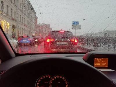 В Петербурге плюсовая температура и дождь