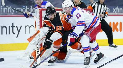 Хоккеисты "Филадельфии" обыграли "Нью-Йорк Рейнджерс" в матче чемпионата НХЛ
