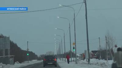 В Иглинском районе завершены работы по освещению трассы Уфа-Охлебинино