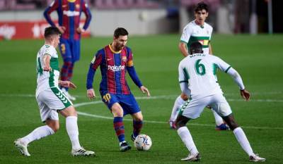 Барселона благодаря дублю Месси разбила аутсайдера Ла Лиги: видео