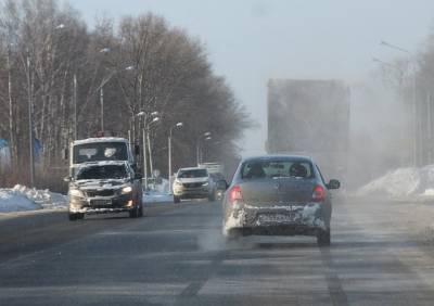 Рязанская ГИБДД назвала самые опасные дороги в период перепада температур