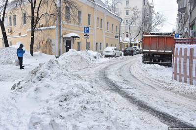В Москве вновь прошел сильный снегопад